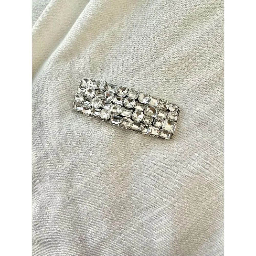Sparkly rhinestone holiday hair clip